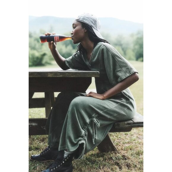 NWT Size L - Daily Practice 100% Cotton Horizon Wide-Leg  Jumpsuit (NWT US$ 138) - Picture 4 of 16